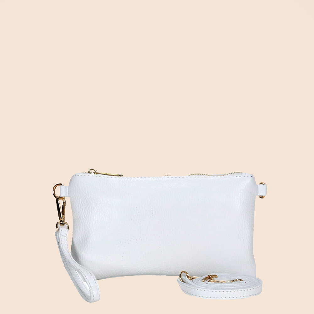 BORSA POCHETTE MINI RETTANGOLARE CLASSICA CON ZIP