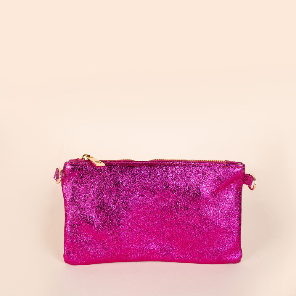 BORSA POCHETTE MINI RETTANGOLARE CLASSICA CON ZIP