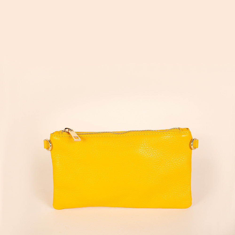 BORSA POCHETTE MINI RETTANGOLARE CLASSICA CON ZIP