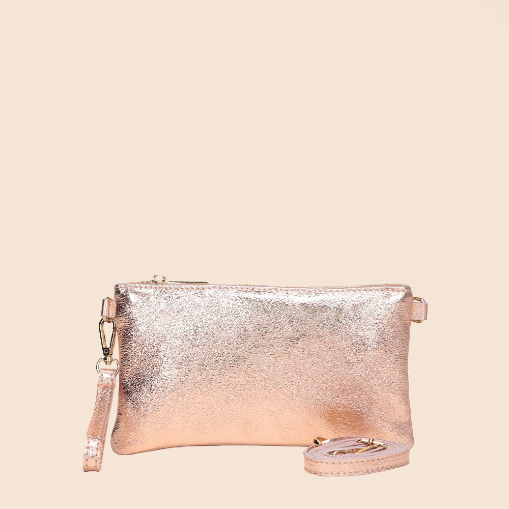 BORSA POCHETTE MINI RETTANGOLARE CLASSICA CON ZIP