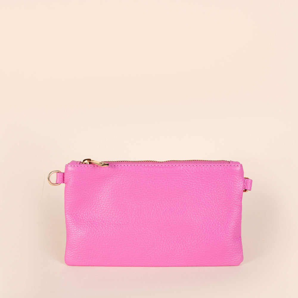 BORSA POCHETTE MINI RETTANGOLARE CLASSICA CON ZIP