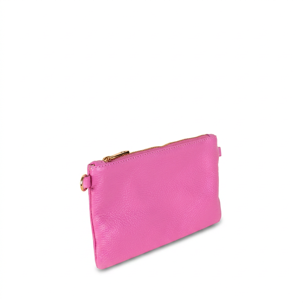 BORSA POCHETTE MINI RETTANGOLARE CLASSICA CON ZIP