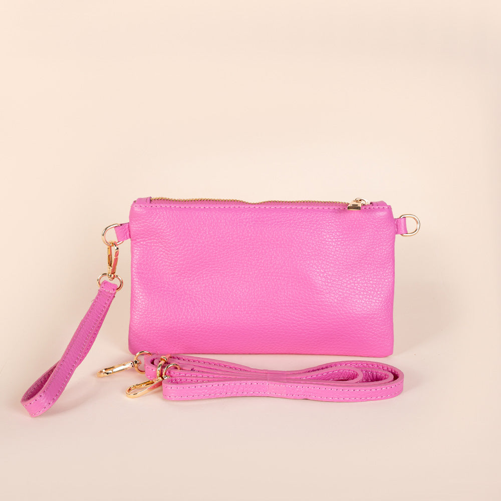 BORSA POCHETTE MINI RETTANGOLARE CLASSICA CON ZIP