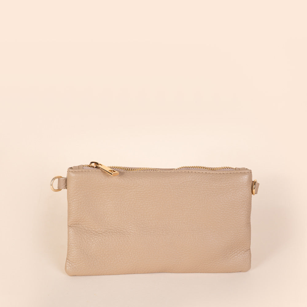 BORSA POCHETTE MINI RETTANGOLARE CLASSICA CON ZIP