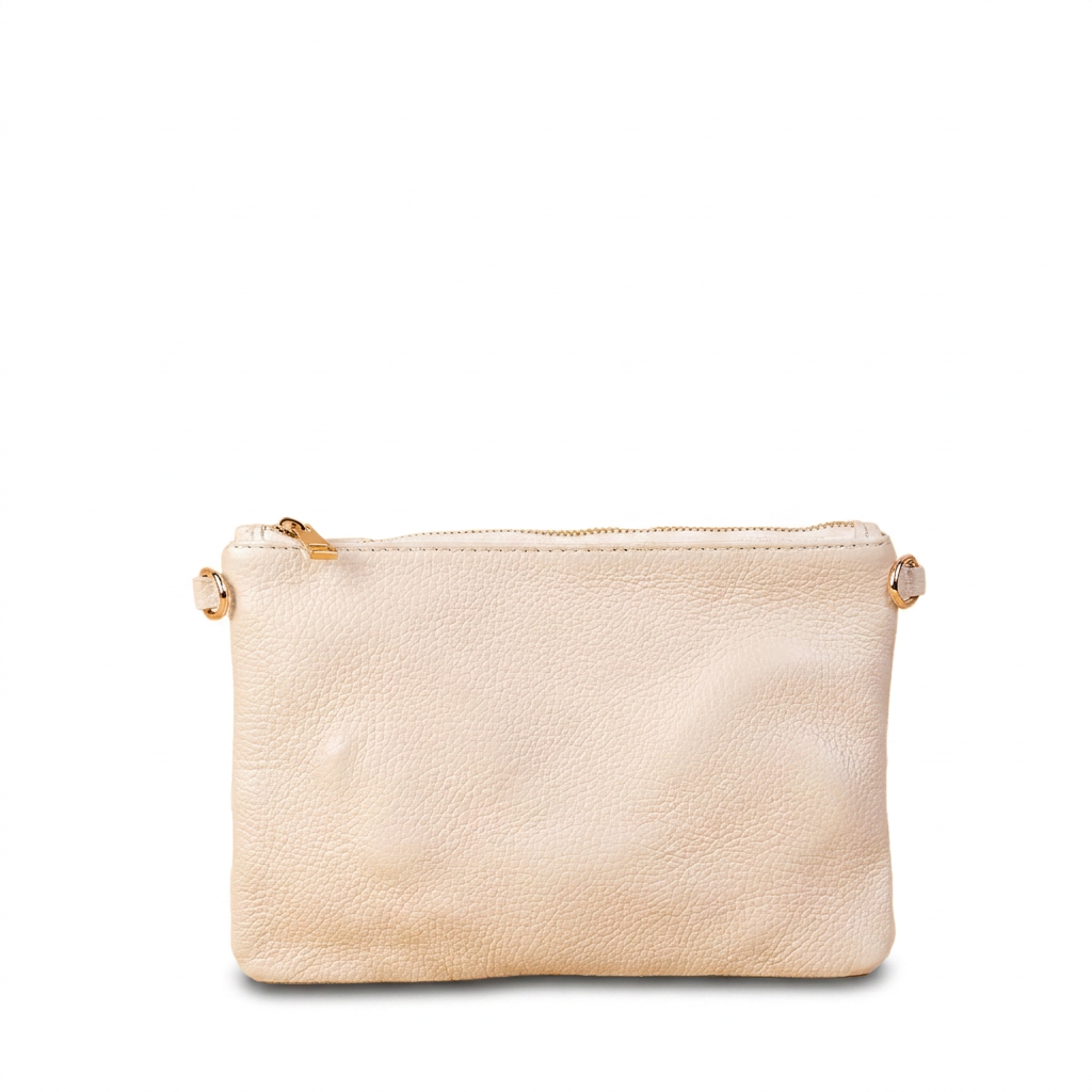 BORSA POCHETTE PICCOLA RETTANGOLARE CLASSICA CON ZIP