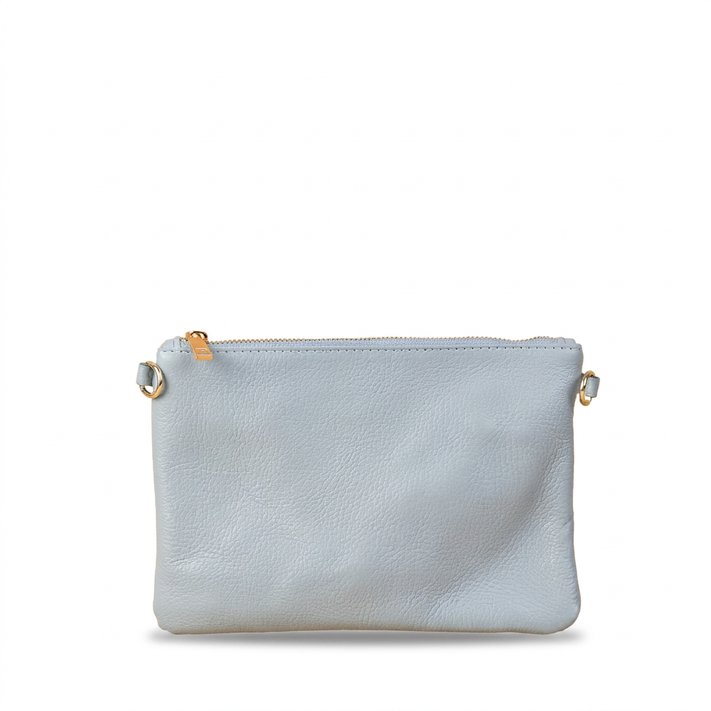 BORSA POCHETTE PICCOLA RETTANGOLARE CLASSICA CON ZIP