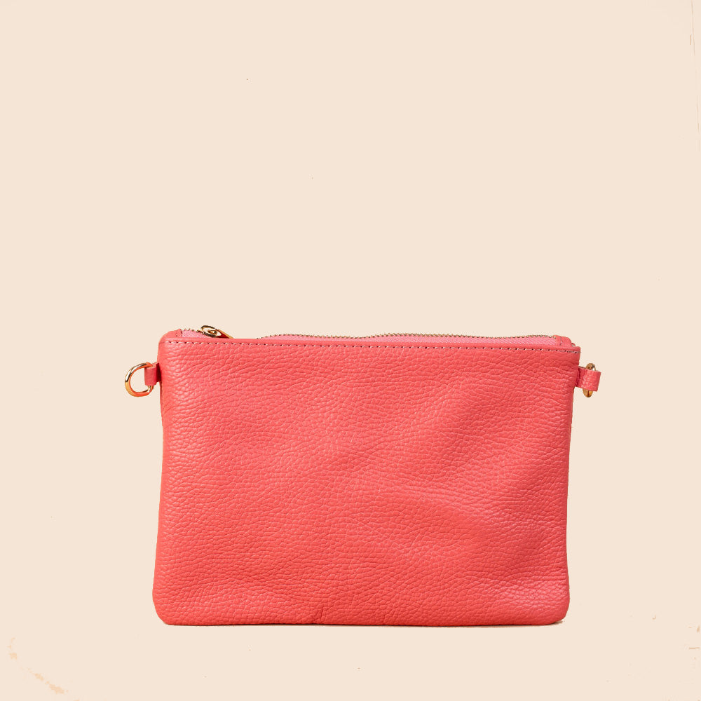 BORSA POCHETTE PICCOLA RETTANGOLARE CLASSICA CON ZIP