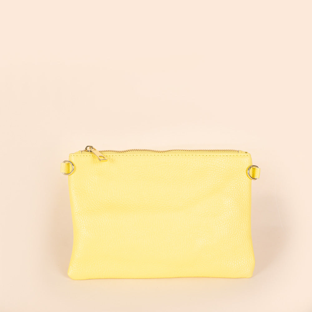 BORSA POCHETTE PICCOLA RETTANGOLARE CLASSICA CON ZIP