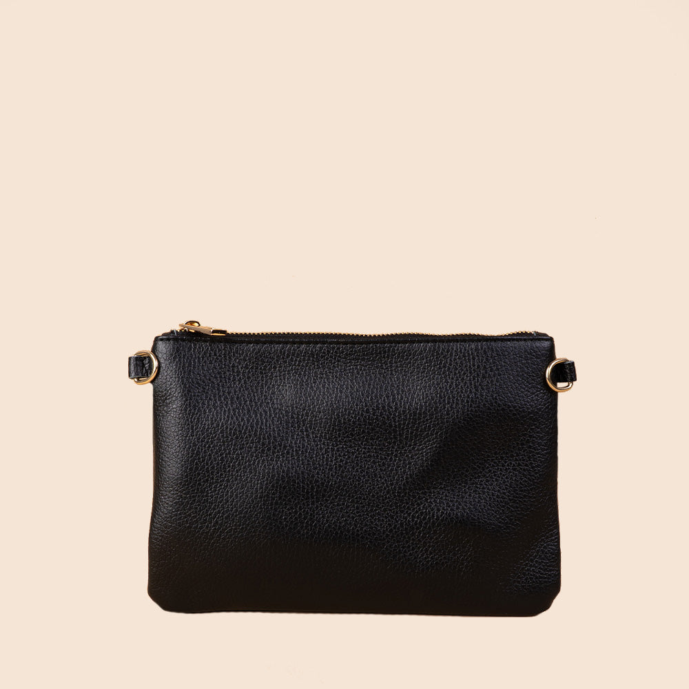 BORSA POCHETTE PICCOLA RETTANGOLARE CLASSICA CON ZIP