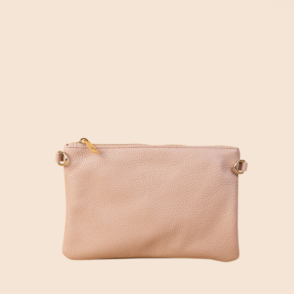 BORSA POCHETTE PICCOLA RETTANGOLARE CLASSICA CON ZIP