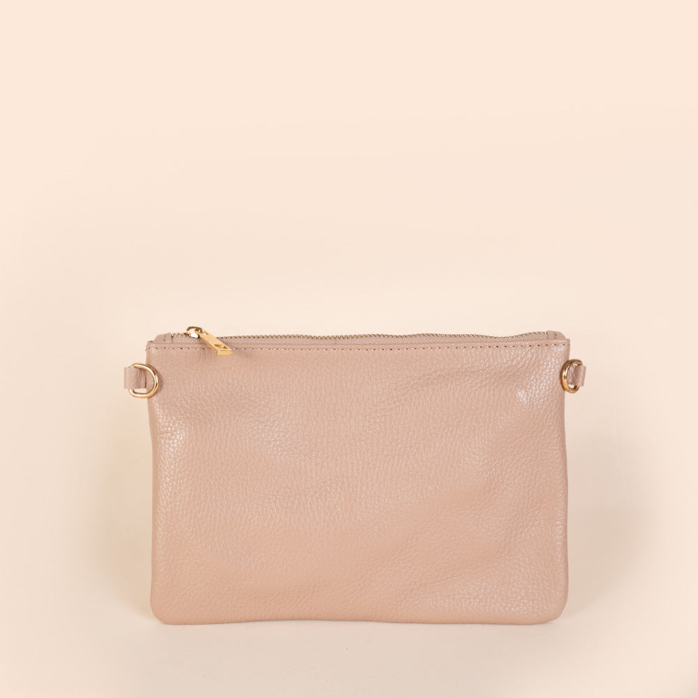 BORSA POCHETTE PICCOLA RETTANGOLARE CLASSICA CON ZIP