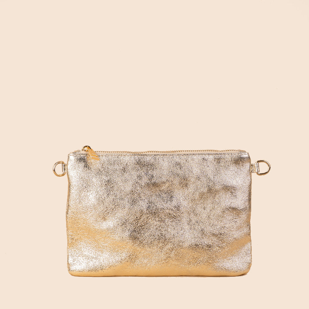BORSA POCHETTE PICCOLA RETTANGOLARE CLASSICA CON ZIP