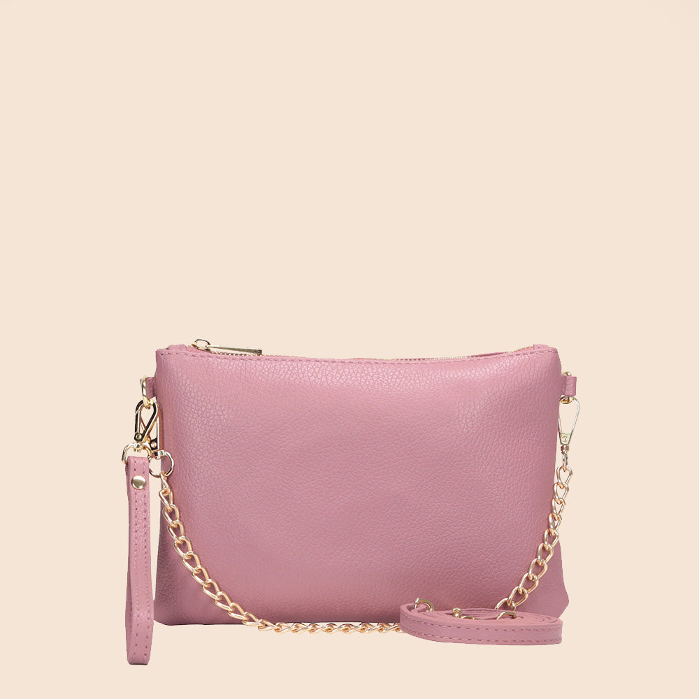 BORSA POCHETTE PICCOLA RETTANGOLARE CLASSICA CON ZIP