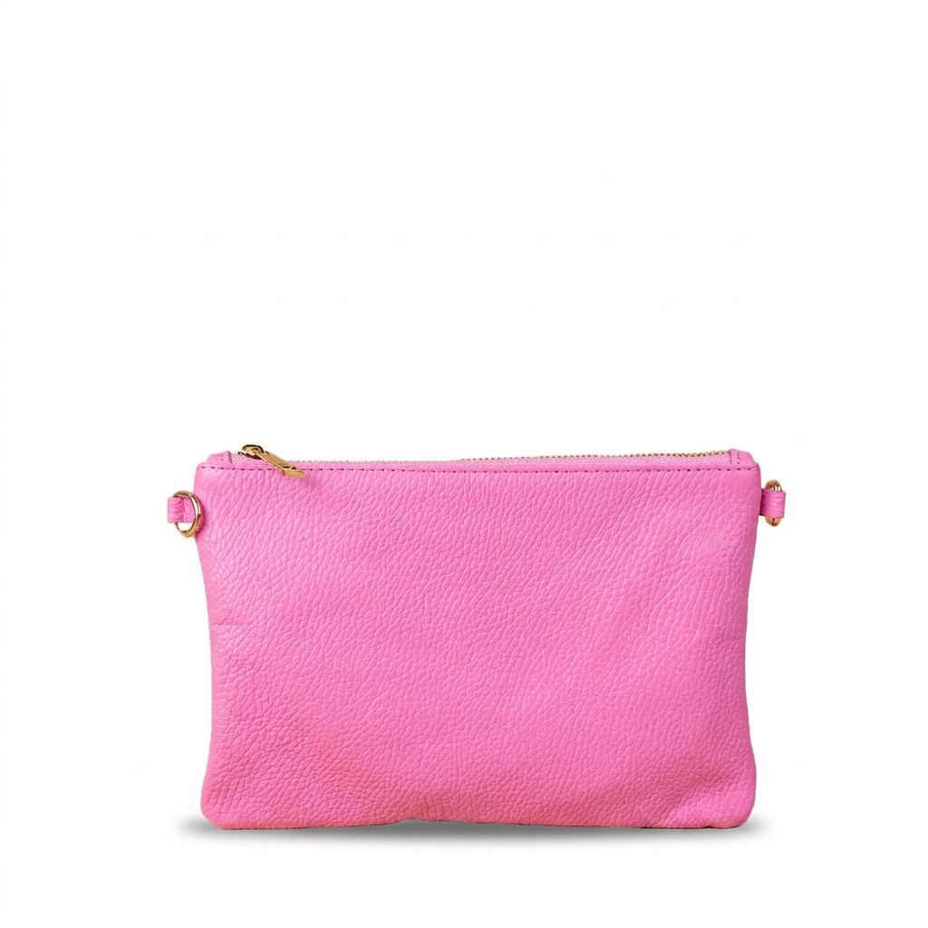 BORSA POCHETTE PICCOLA RETTANGOLARE CLASSICA CON ZIP