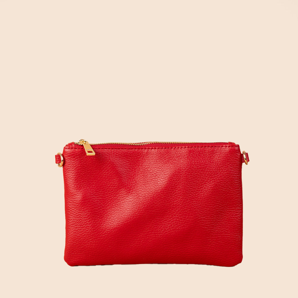 BORSA POCHETTE PICCOLA RETTANGOLARE CLASSICA CON ZIP