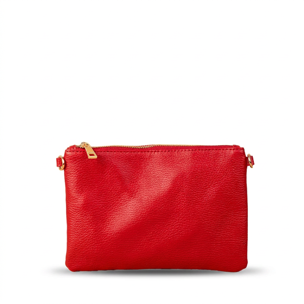 BORSA POCHETTE PICCOLA RETTANGOLARE CLASSICA CON ZIP