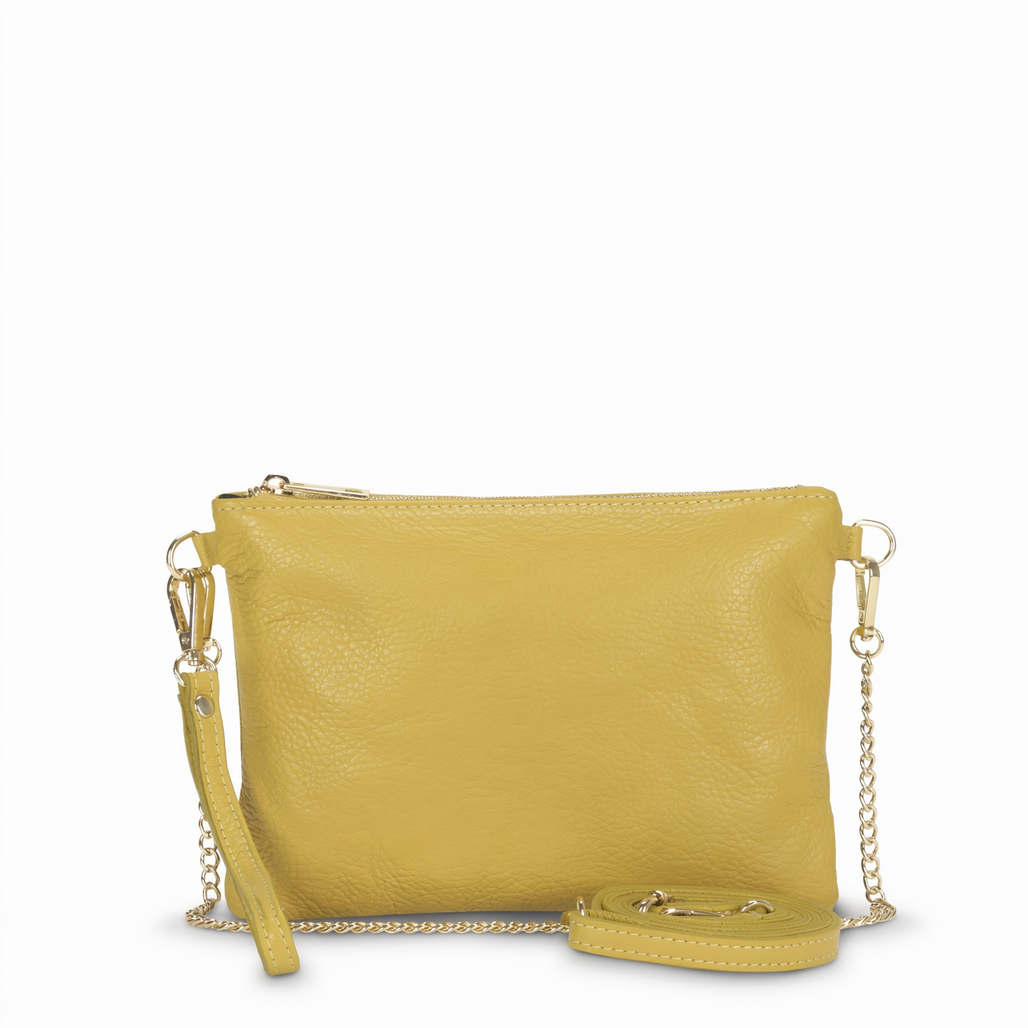 BORSA POCHETTE PICCOLA RETTANGOLARE CLASSICA CON ZIP