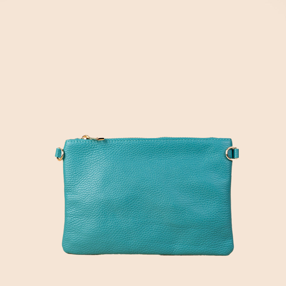 BORSA POCHETTE PICCOLA RETTANGOLARE CLASSICA CON ZIP