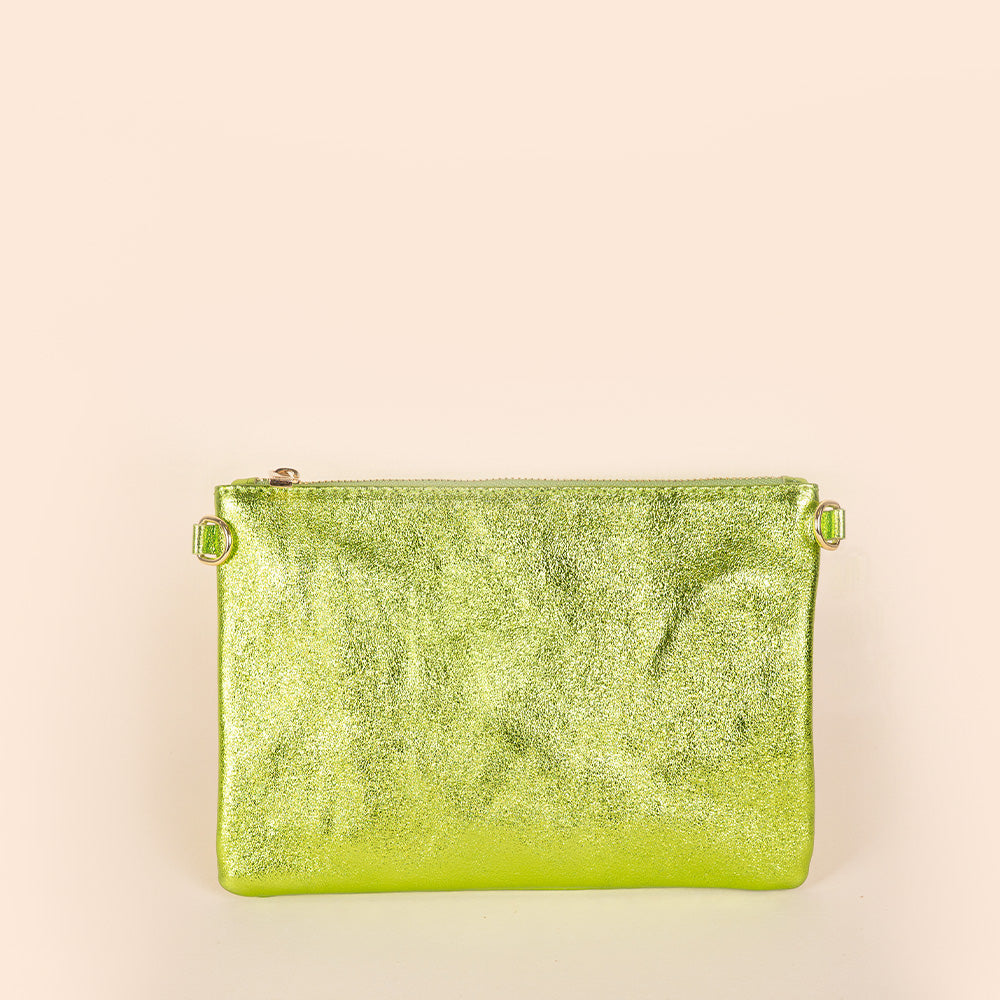 BORSA POCHETTE PICCOLA RETTANGOLARE CLASSICA CON ZIP