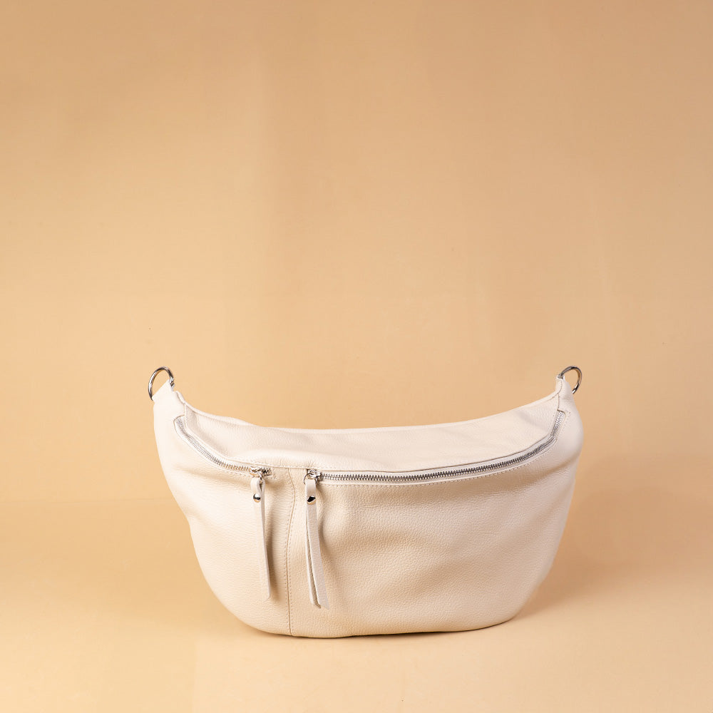 BORSA MARSUPIO CON DOPPIA CHIUSURA A ZIP E TRACOLLA REMOVIBILE