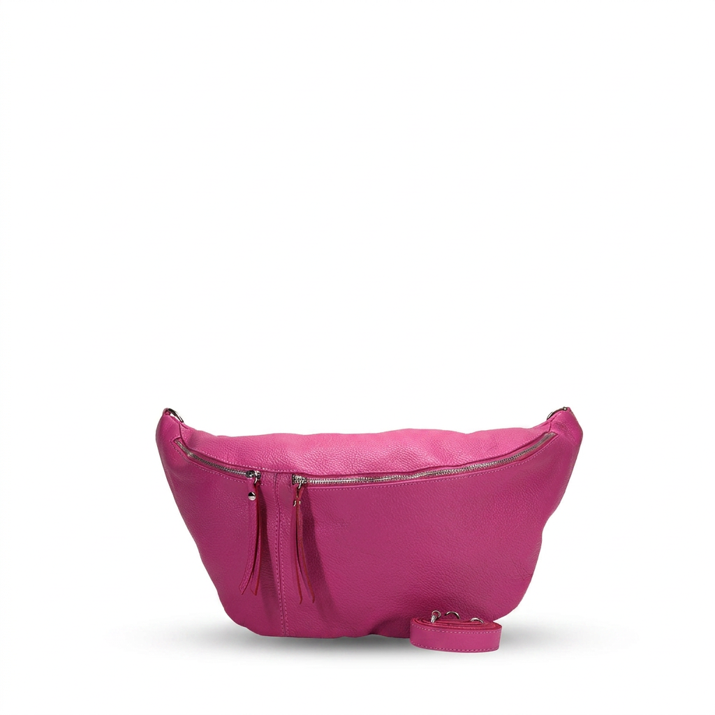 BORSA MARSUPIO CON DOPPIA CHIUSURA A ZIP E TRACOLLA REMOVIBILE