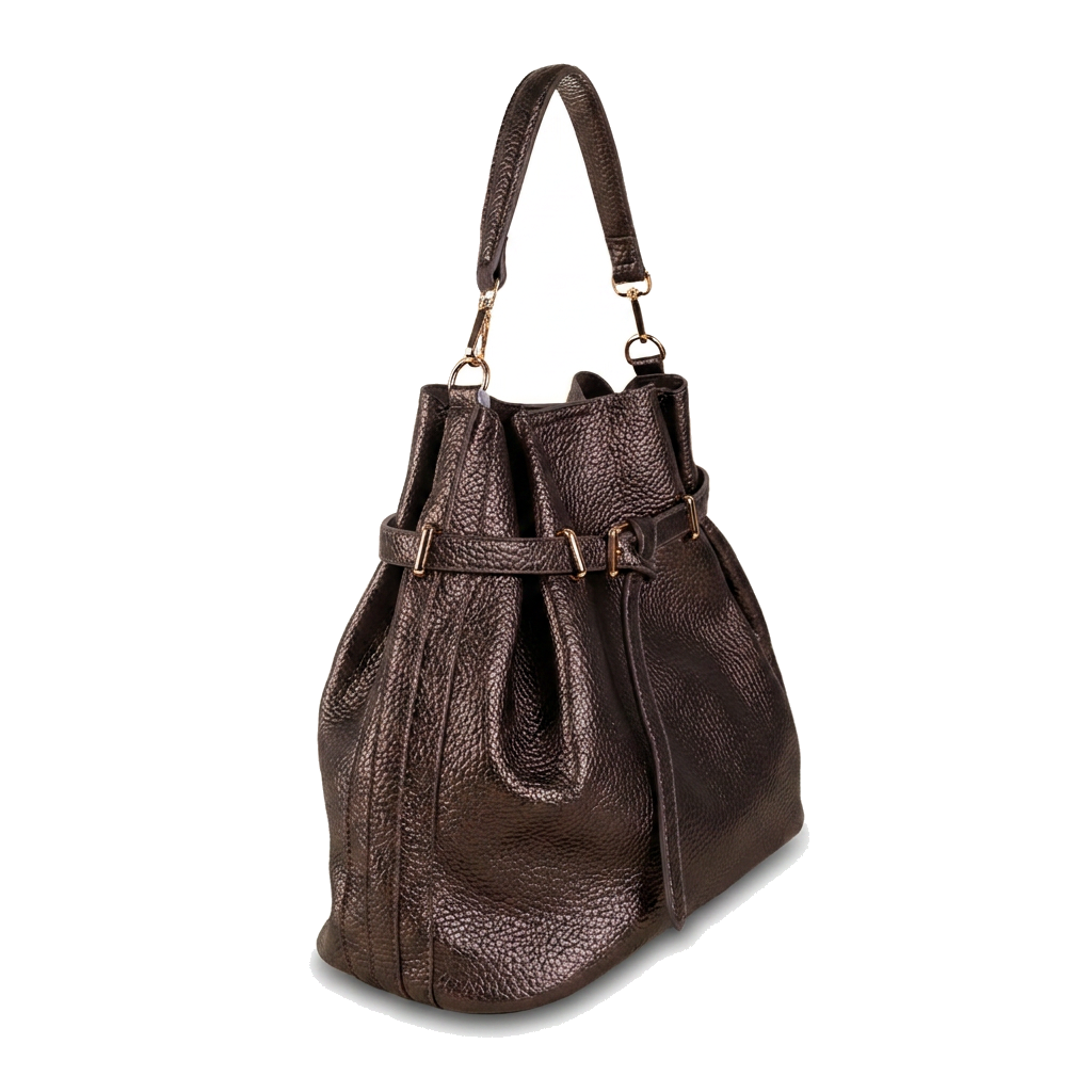 BORSA A MANO CON CHIUSURA A CINTA TRACOLLA E SVUOTA BORSA