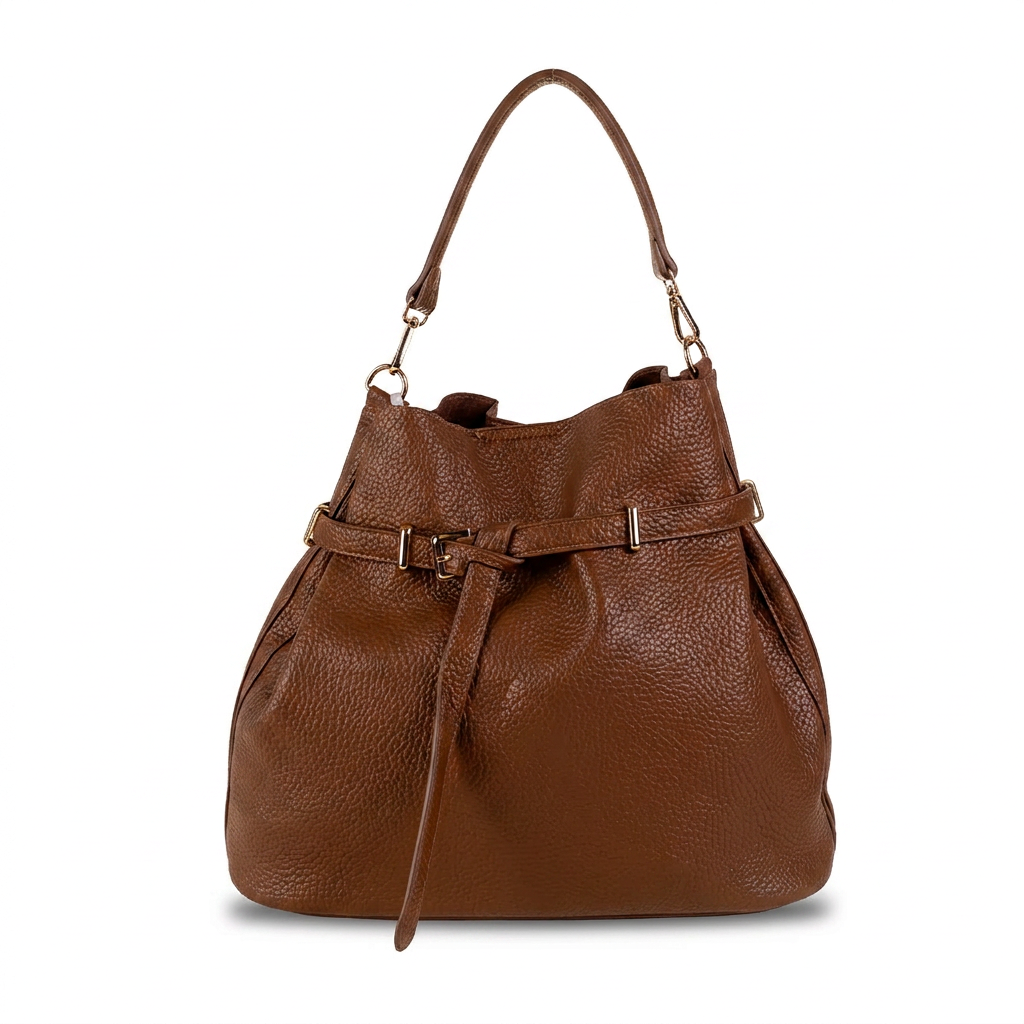 BORSA A MANO CON CHIUSURA A CINTA TRACOLLA E SVUOTA BORSA