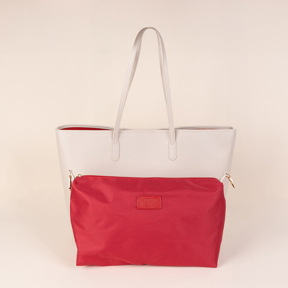 BORSA A SPALLA CON POCHETTE INTERNA