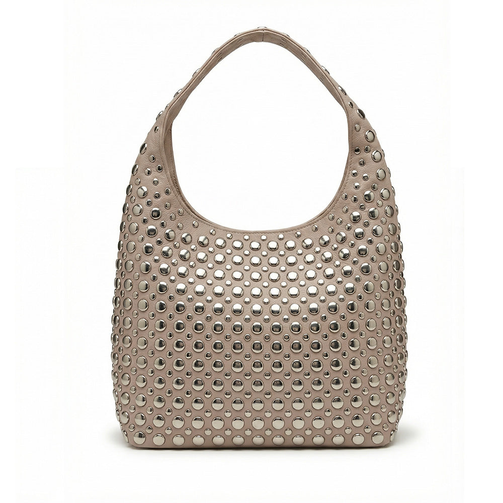 BORSA A SPALLA GRANDE CON BORCHIE