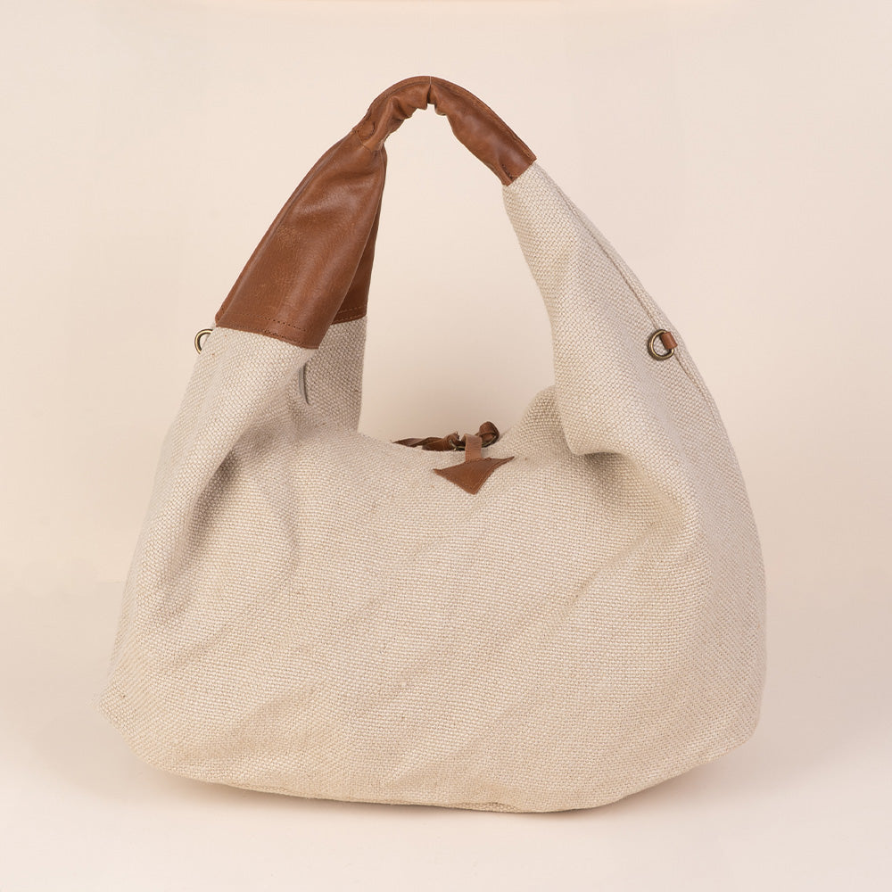 BORSA A SPALLA A SACCA EFFETTO IUTA