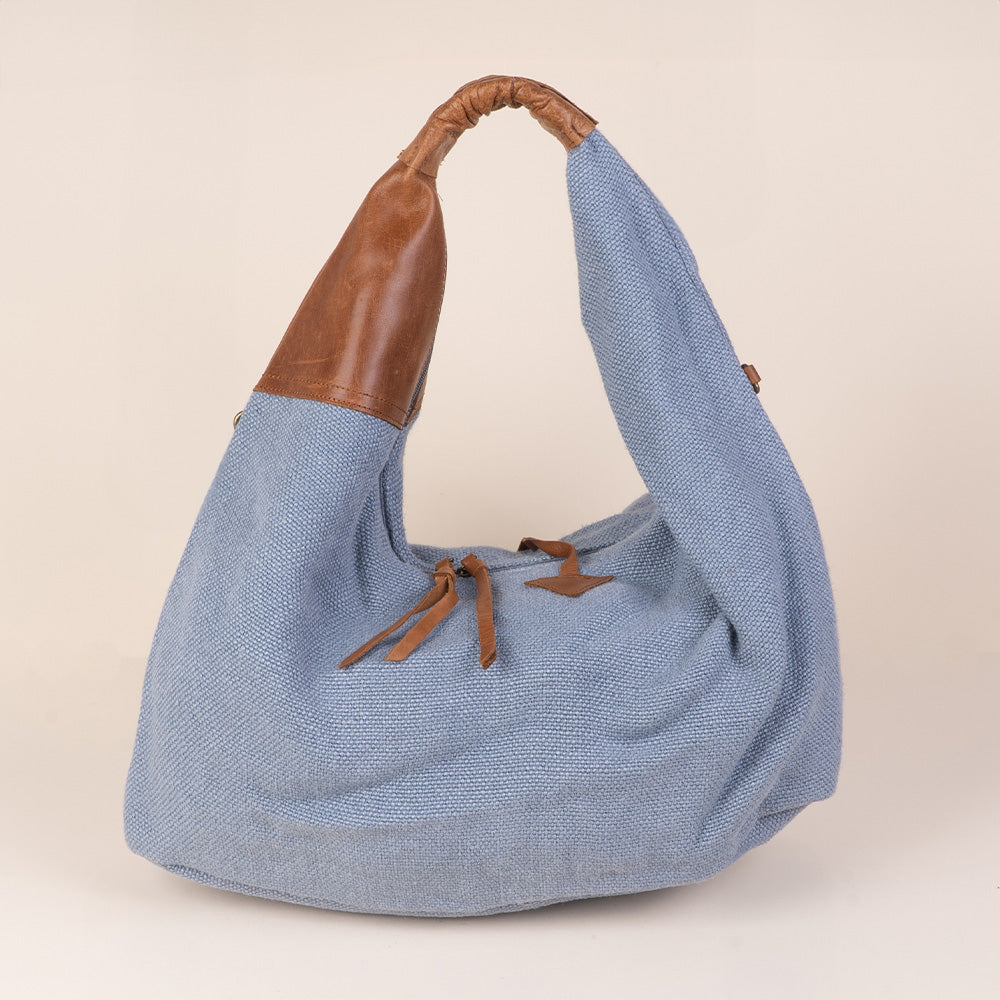 BORSA A SPALLA A SACCA EFFETTO IUTA