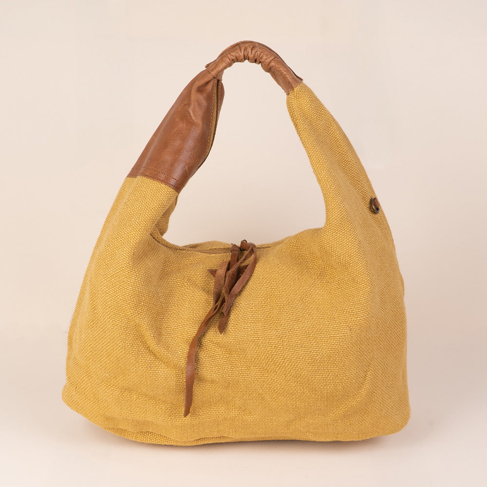 BORSA A SPALLA A SACCA EFFETTO IUTA