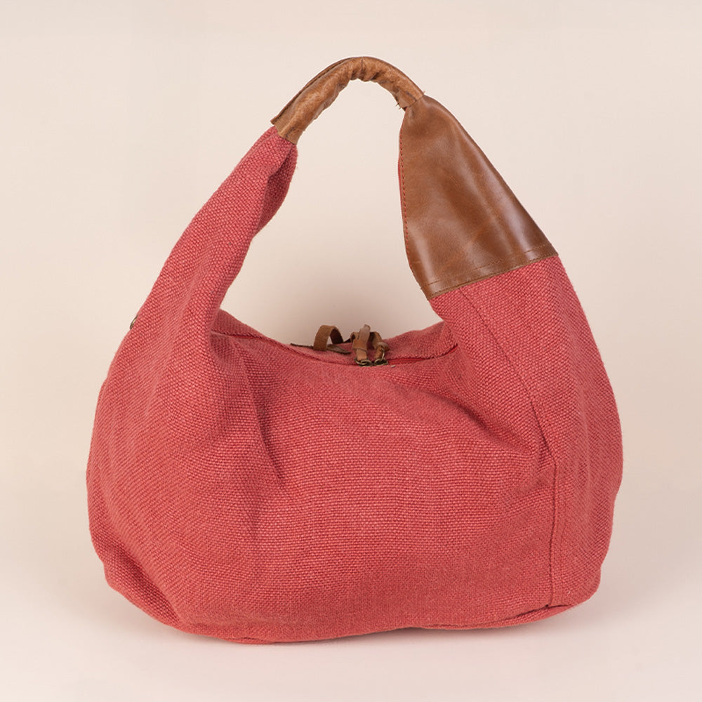 BORSA A SPALLA A SACCA EFFETTO IUTA