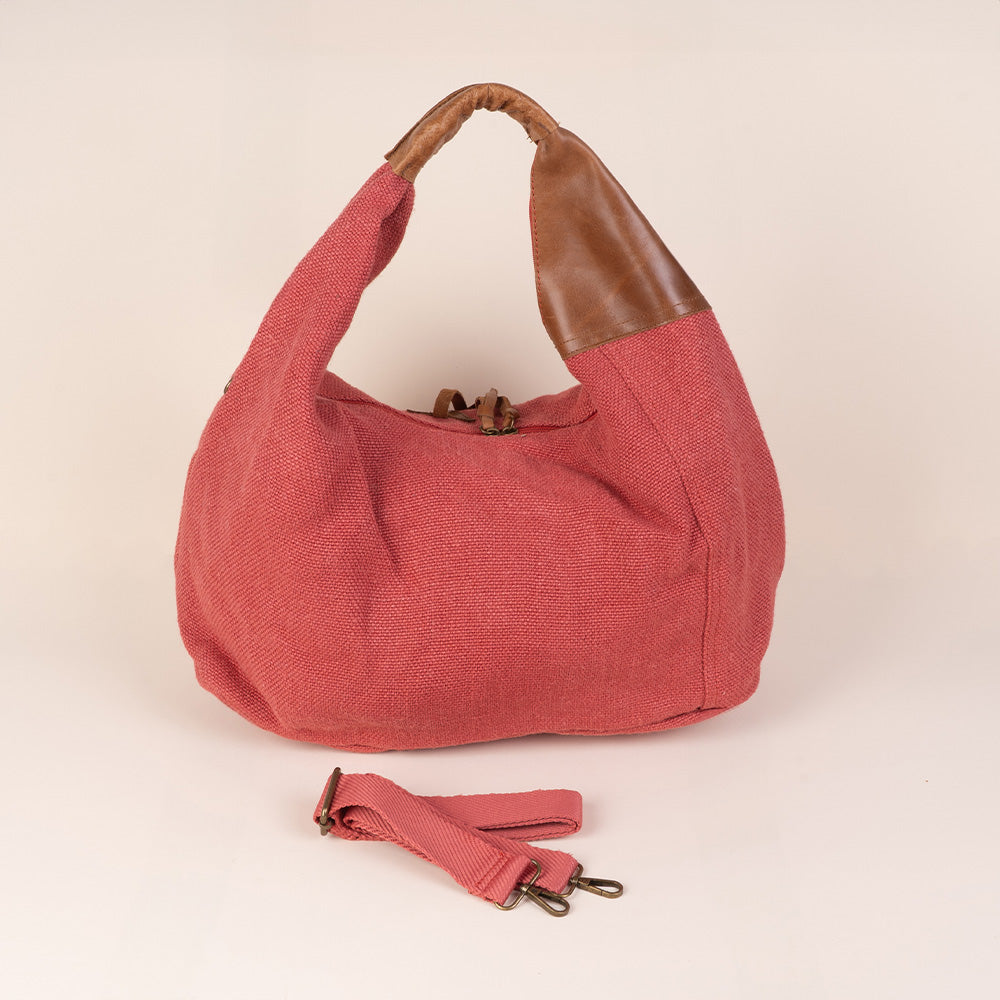 BORSA A SPALLA A SACCA EFFETTO IUTA
