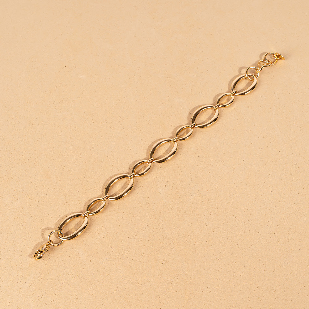 CHAIN BRACELET WITH TWO SIZE LINKS