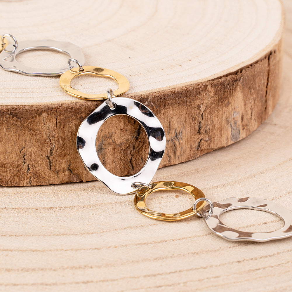BRACCIALE CON DISCHI IRREGOLARI DI DUE DIMENSIONI