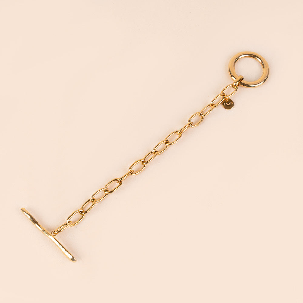 BRACCIALE CON CHIUSURA A T IRREGOLARE