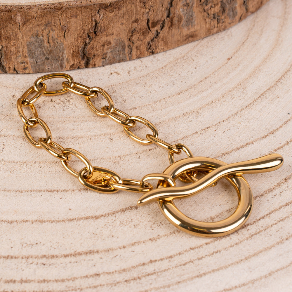 BRACCIALE CON CHIUSURA A T IRREGOLARE