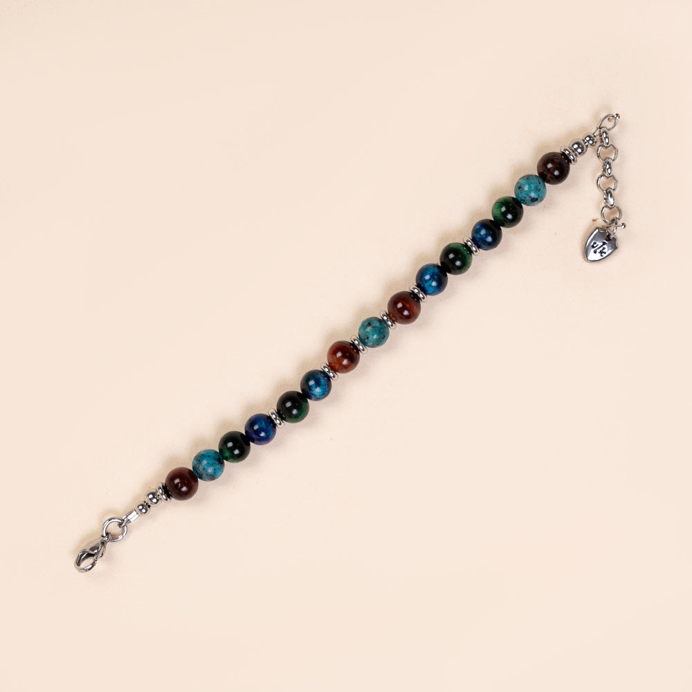 BRACCIALE CON PIETRE DURE COLORATE