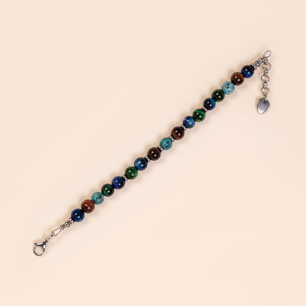BRACCIALE CON PIETRE DURE COLORATE