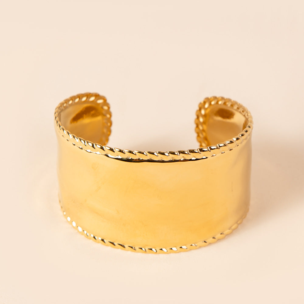BRACCIALE RIGIDO MARTELLATO CON CORNICE