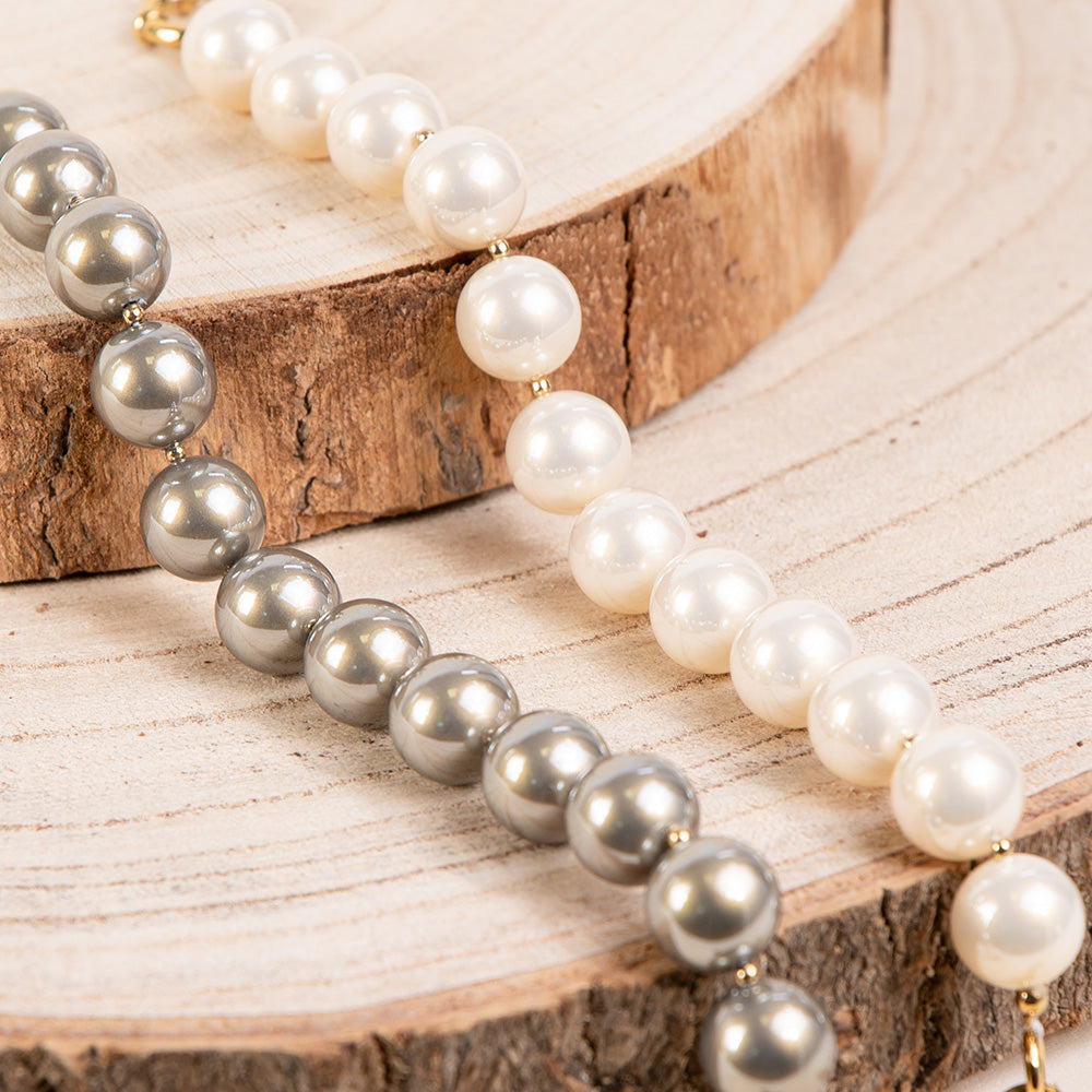 BRACCIALE CON PERLE LUCIDE PICCOLE