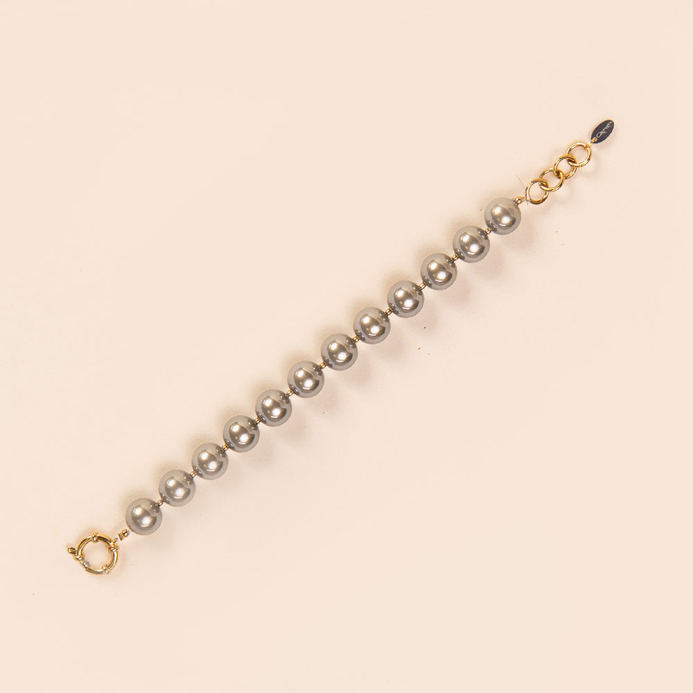 BRACCIALE CON PERLE LUCIDE PICCOLE