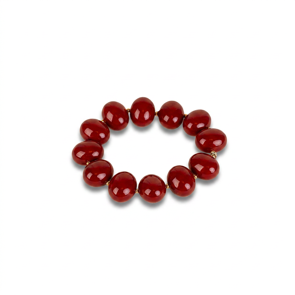 ELASTIC BRACELET WITH OVAL PEARLS