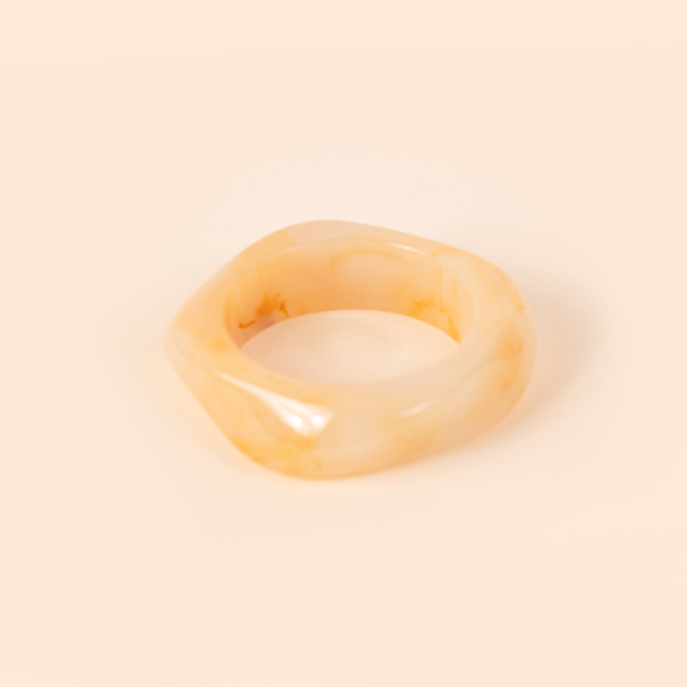 BRACCIALE RIGIDO ASIMMETRICO COLORATO