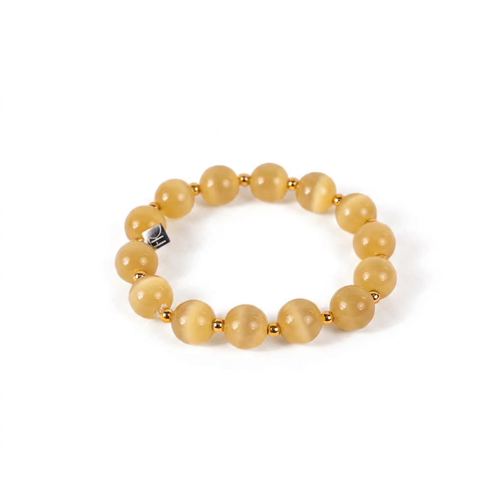 ELASTIC BRACELET WITH SPHERICAL STONES