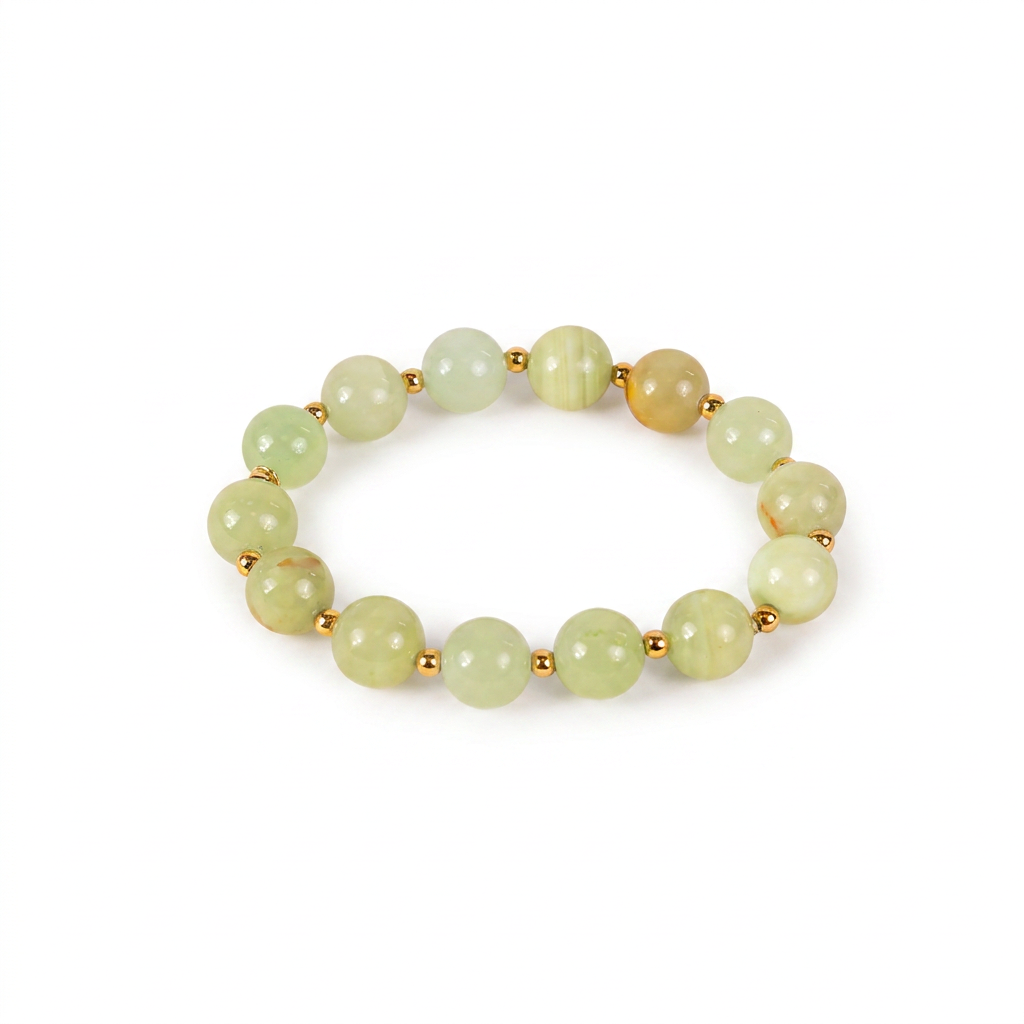 ELASTIC BRACELET WITH SPHERICAL STONES
