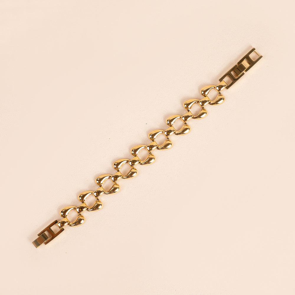 BRACCIALE CON MAGLIE CURVE