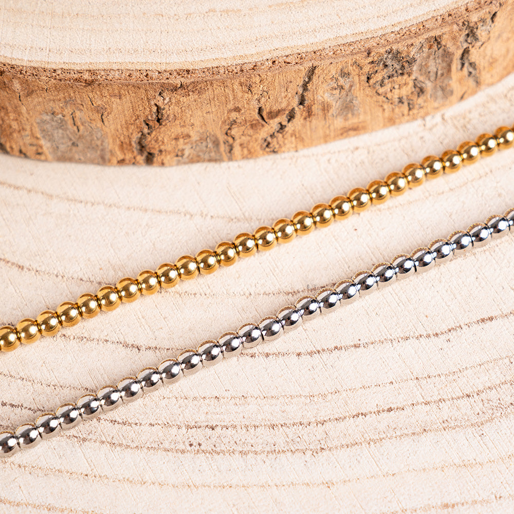 BRACCIALE CON SFERE PICCOLE IN SEQUENZA