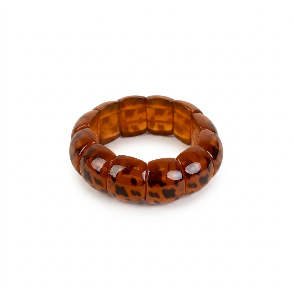 BRACCIALE ELASTICO CON UNITA' CURVE MARMORIZZATE
